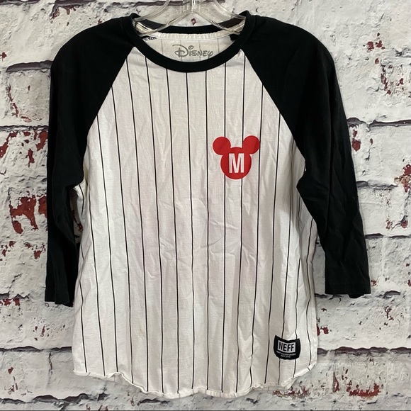 Neff Tops - NEFF x DISNEY Mickey Mouse Baseball Tee